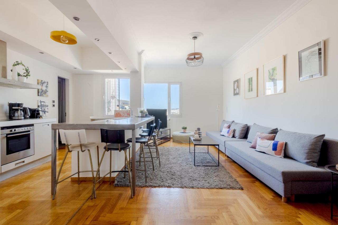 3 Bdr Apt Incredible Acropolis View Athen Eksteriør billede